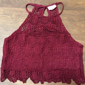PacSun Crocheted Cropped | Crop Size Medium | M